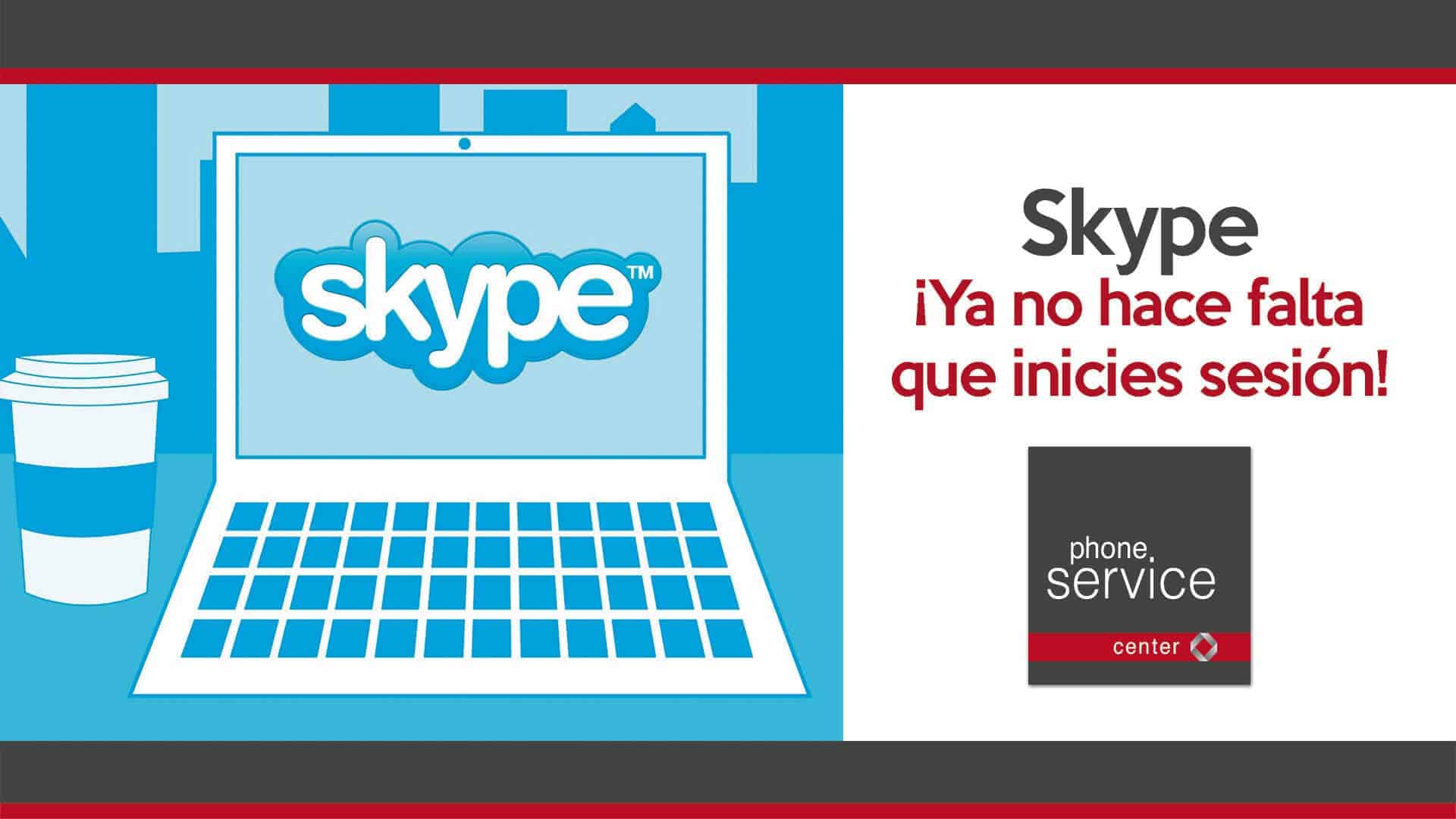 Skype sin iniciar sesion