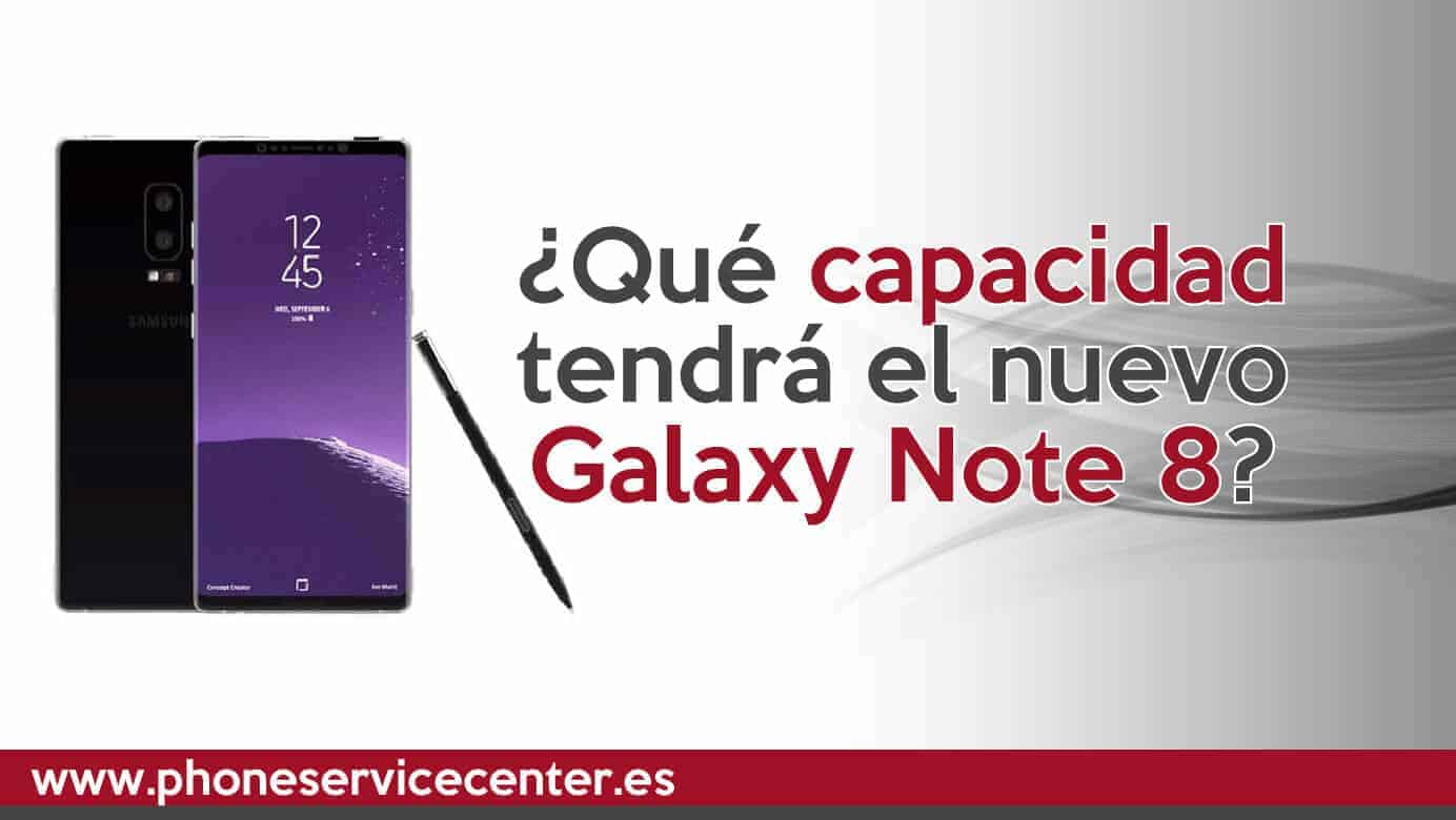 Galaxy Note 8 vendra con 64 y 128 Gb