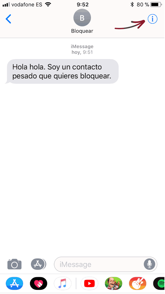 bloquear un contacto