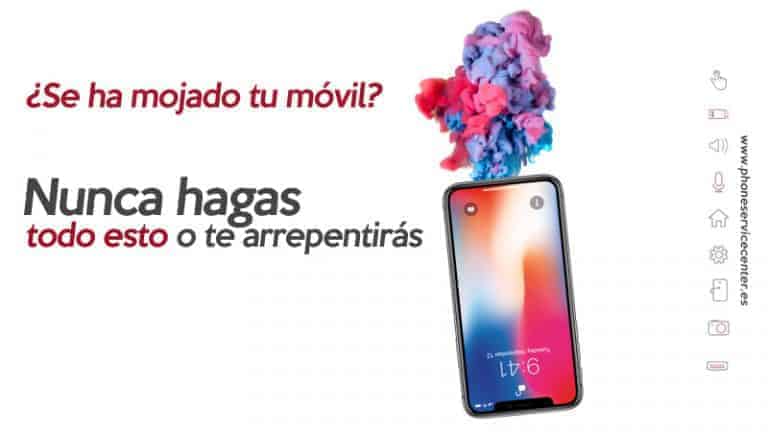 ¿Qué No hay que Hacer si se te Moja el Móvil? - Phone Service Center