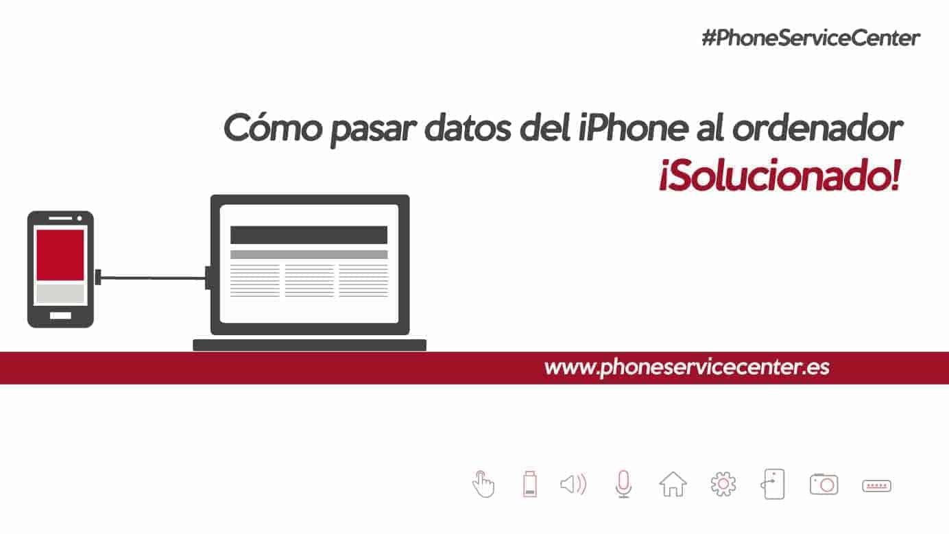 Pasar datos iPhone a ordenador